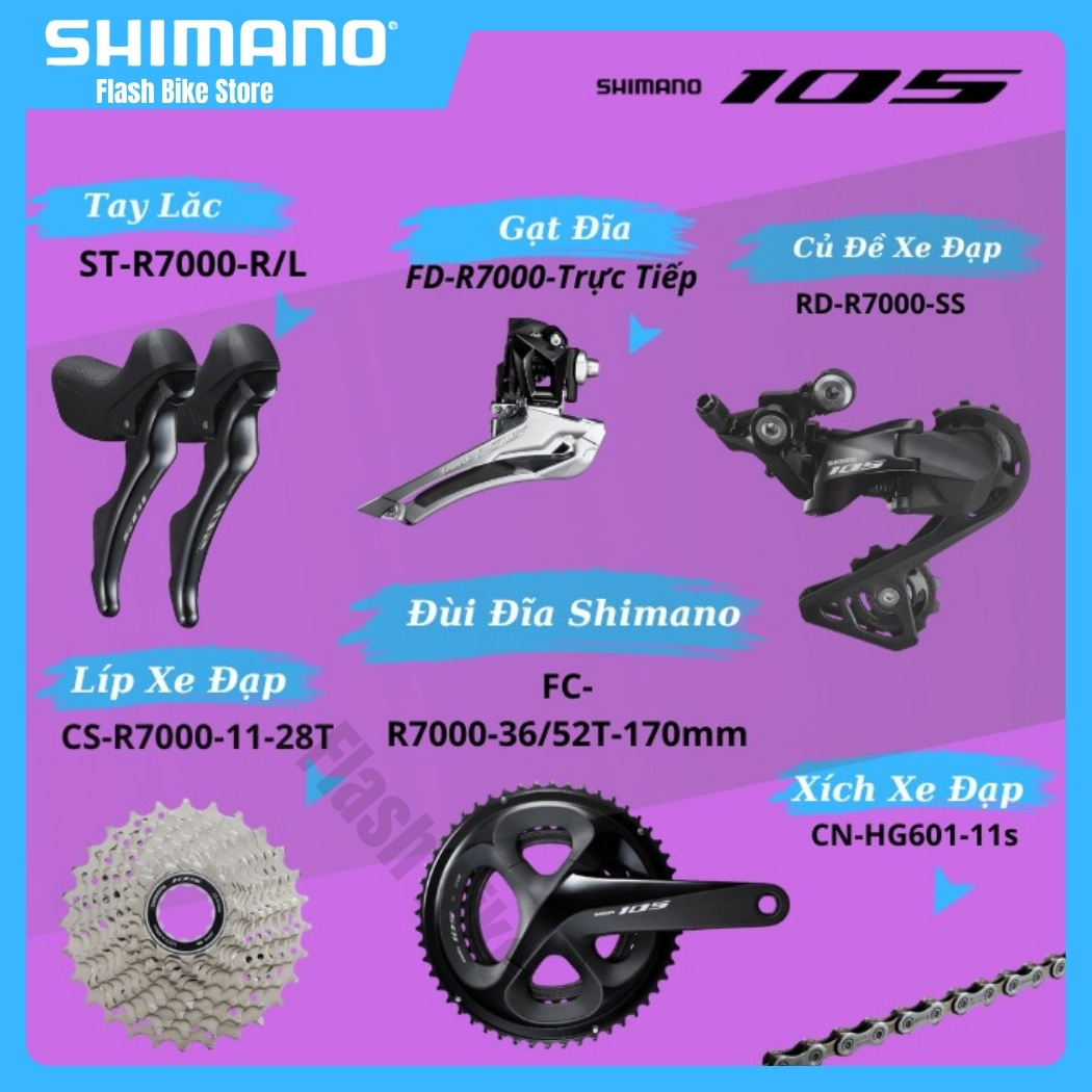 Xe đạp Jual Groupset Shimano Sora Cùi đề Shimano Sora 1x9 Shimano