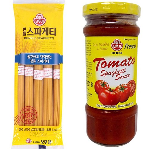 Combo mì ý 500g & sốt spaghetti ottogi 220g