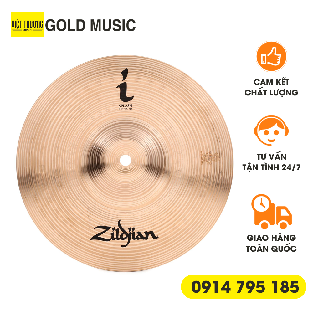 Cymbal zildjian ILH10S 10 inch bổ sung hiệu ứng cho bộ trống jazz trọng lượng mỏng, tạo ra âm thanh sáng, nhạy cảm và rõ ràng - Gold Music