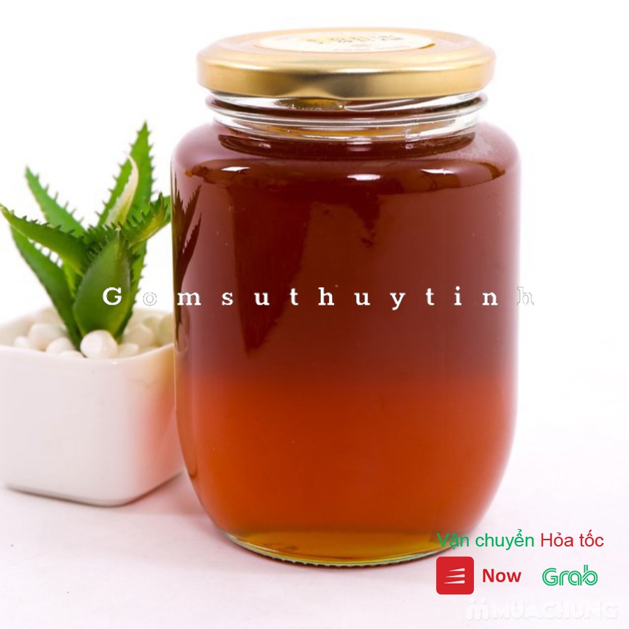 Hũ thủy tinh/ Lọ thủy tinh tròn 770ml đựng mật ong, thực phẩm