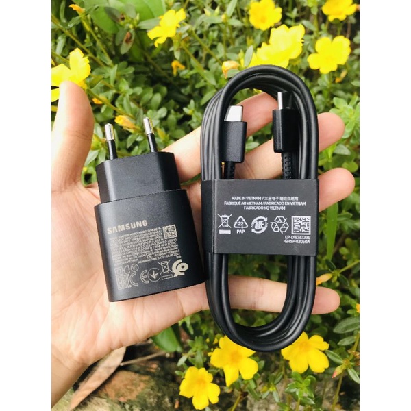 Bộ cáp sạc nhanh 25w chính hãng, cáp sạc dài 1,8m