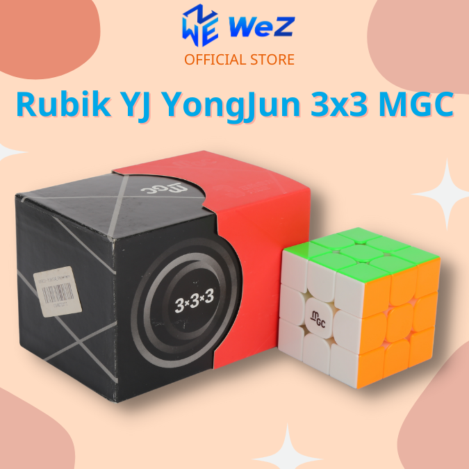 Rubik 3x3 yj mgc stickerless có nam châm - rubik nam châm 3x3 yongjun mgc stickerless - wez toys