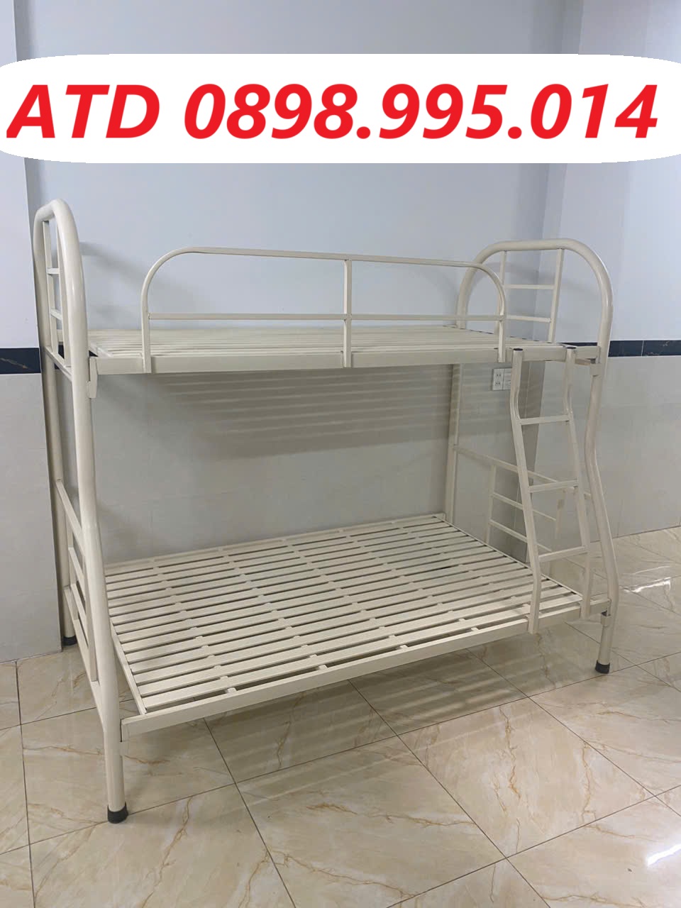 Giường tầng sắt giá rẻ lệch 1m/1m2 người lớn rộng rãi 2-4 người nằm thoái mái giá tại xưởng