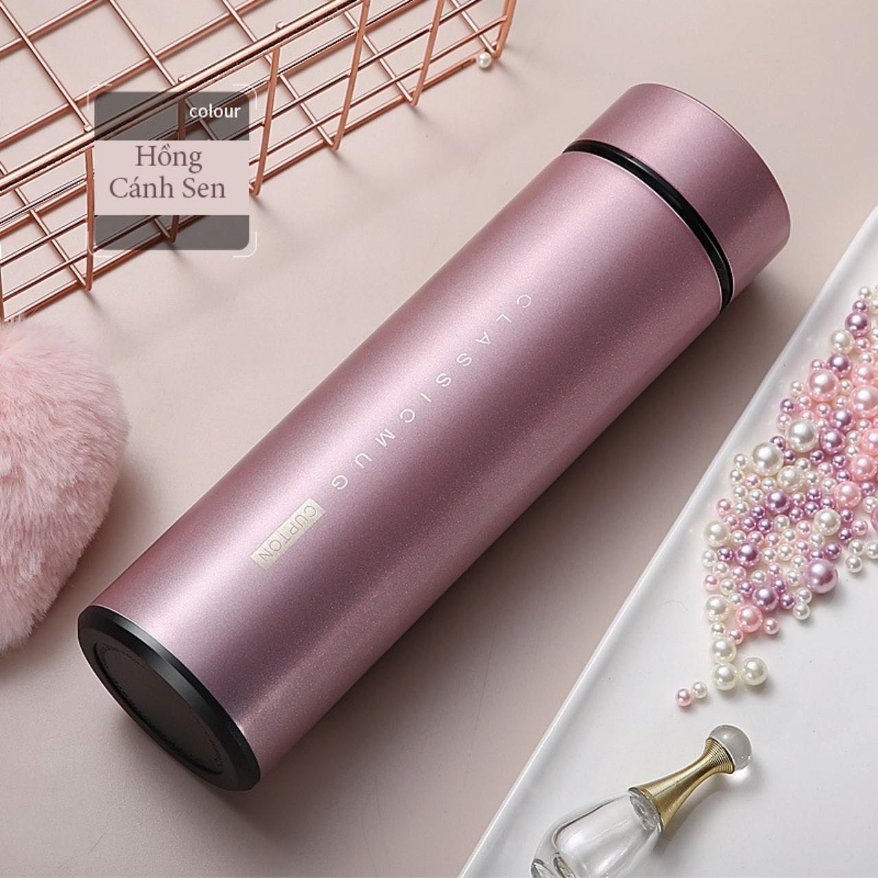 [HCM](New-Có led nhiệt độ) Bình giữ nhiệt có Led nhiệt độ Classic Mug HS01 - 500ml bằng Inox 304 cao cấp 2 lớp  - Phân phối bởi Smart247