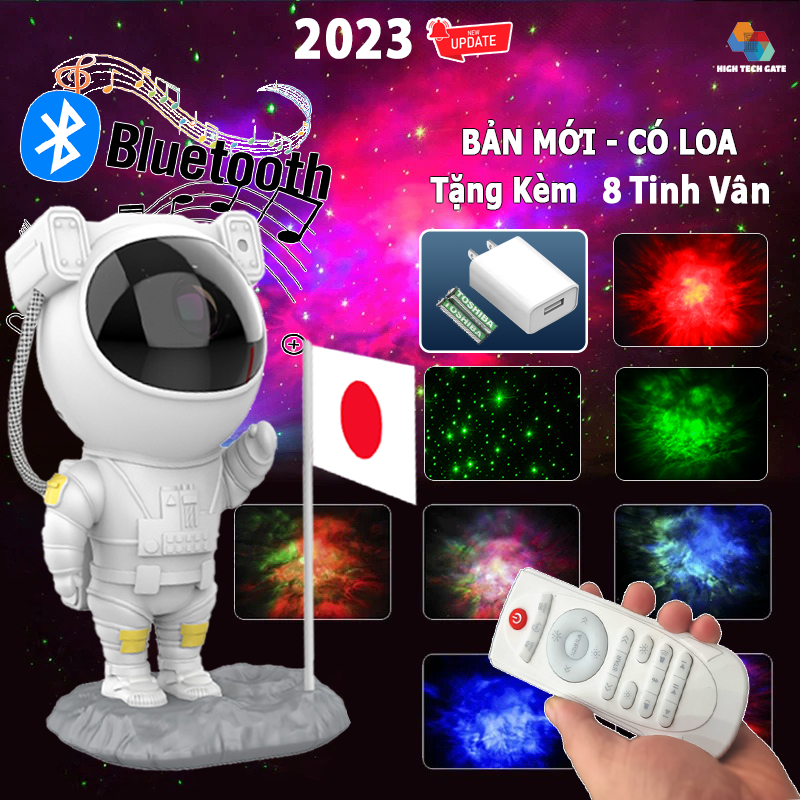 Đèn Chiếu Sao Nhà Du Hành Vũ Trụ Kết Nối Bluetooth Chơi Nhạc, Chiếu Tường Phòng Ngủ, Livestream, Có Điều Khiển Cầm Tay