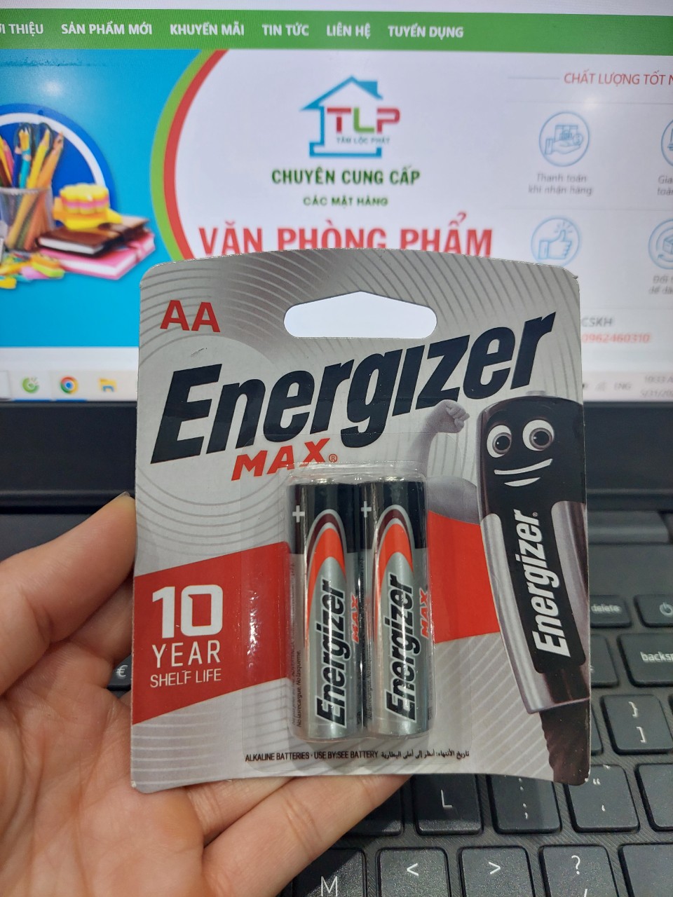 Sỉ vỉ 2 viên pin energizer aa max lr6 - pin alkaline - pin kiềm