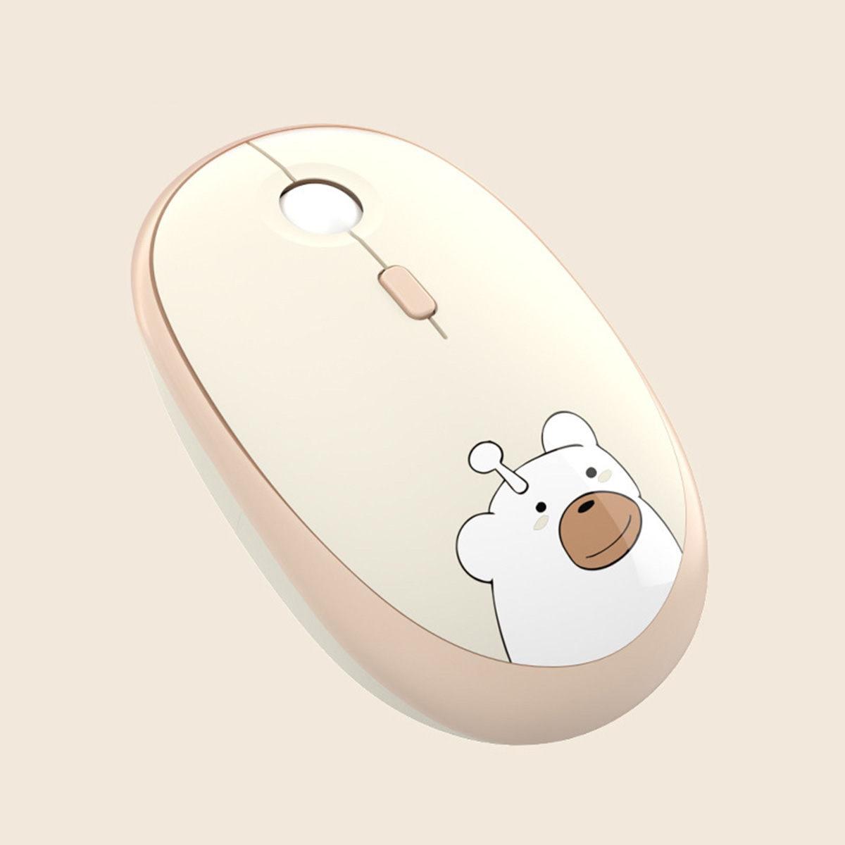 Chuột hồng không dây Wireless - Chuột máy tính không dây dễ thương cute hình thú đối thủ của Logitech