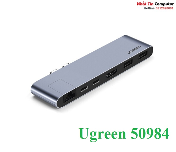 Thiết bị mở rộng usb type-c to hdmi/lan/hub usb 3.0 chính hãng ugreen 50984