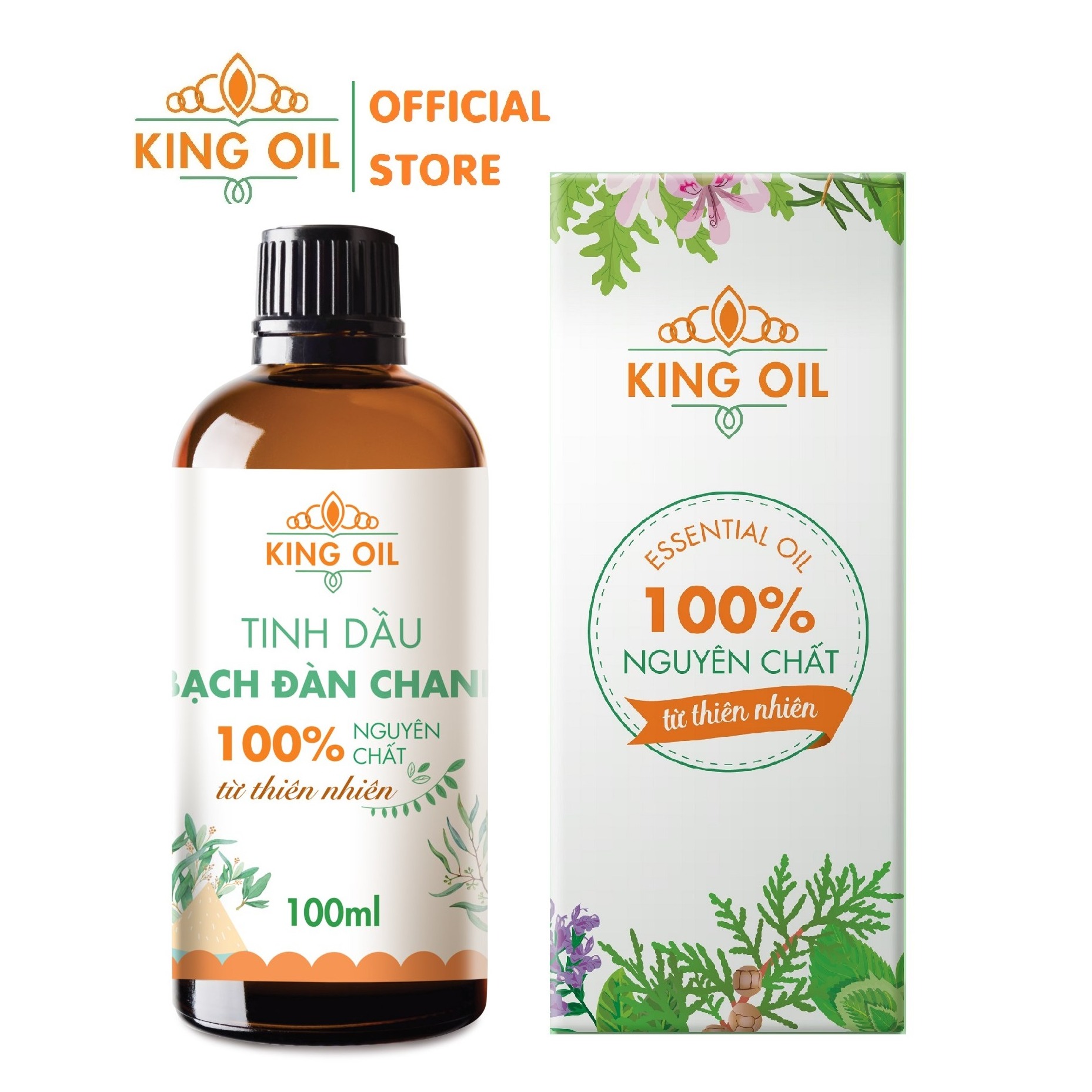 Tinh dầu Bạch Đàn Chanh 100ml nguyên chất Organic từ thiên nhiên, thơm phòng, xông phòng, thư giản, đuổi muỗi, khử khuẩn, chăm sóc tóc - KingOil