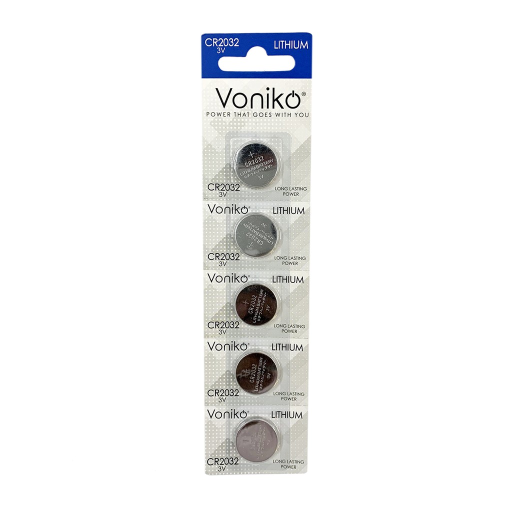 Pin voniko usa lithium cr2032 3v vỉ 5 viên