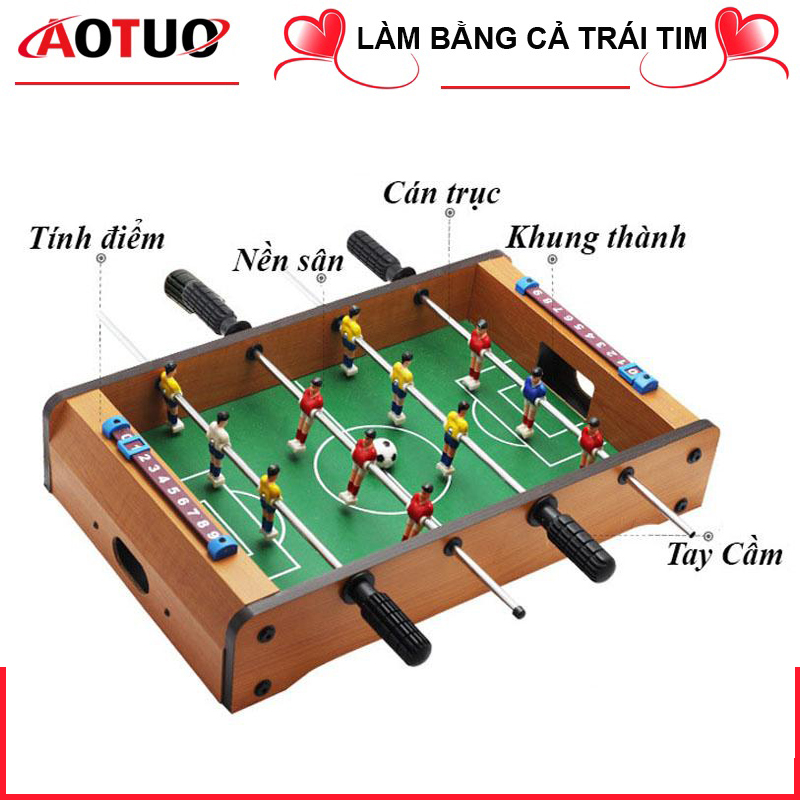 (XẢ HÀNG - THANH LÝ) Bàn chơi bi lắc loại 4 tay chơi (Đầy đủ bóng.. như hình) - Số lượng có hạn, Đồ chơi bàn bi lắc gỗ kích thước 34.5*21.5*8CM - - Số lượng có hạn, - Quà tặng cho bé dịp sinh nhật, giáng sinh, Lễ, Tết