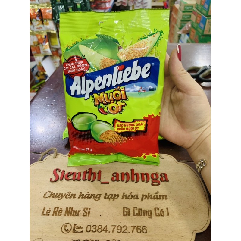 Kẹo muối ớt alpenlibe gói 30 viên/77 viên