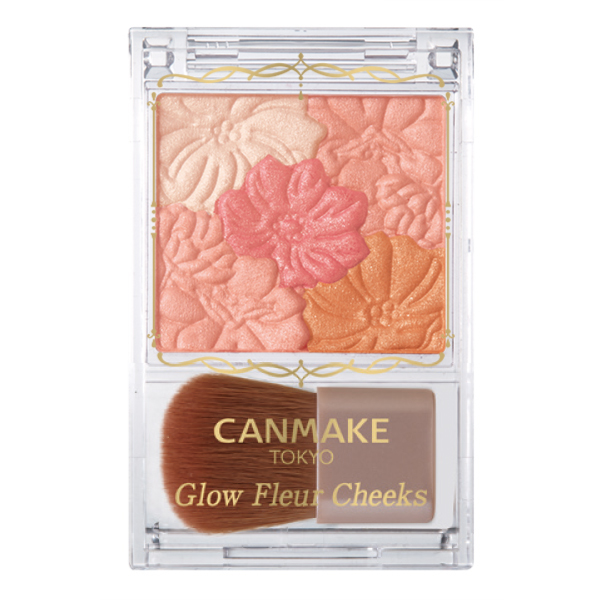 Phấn má hồng canmake glow fleur cheeks 6,3g.#03 fairy orange fleur