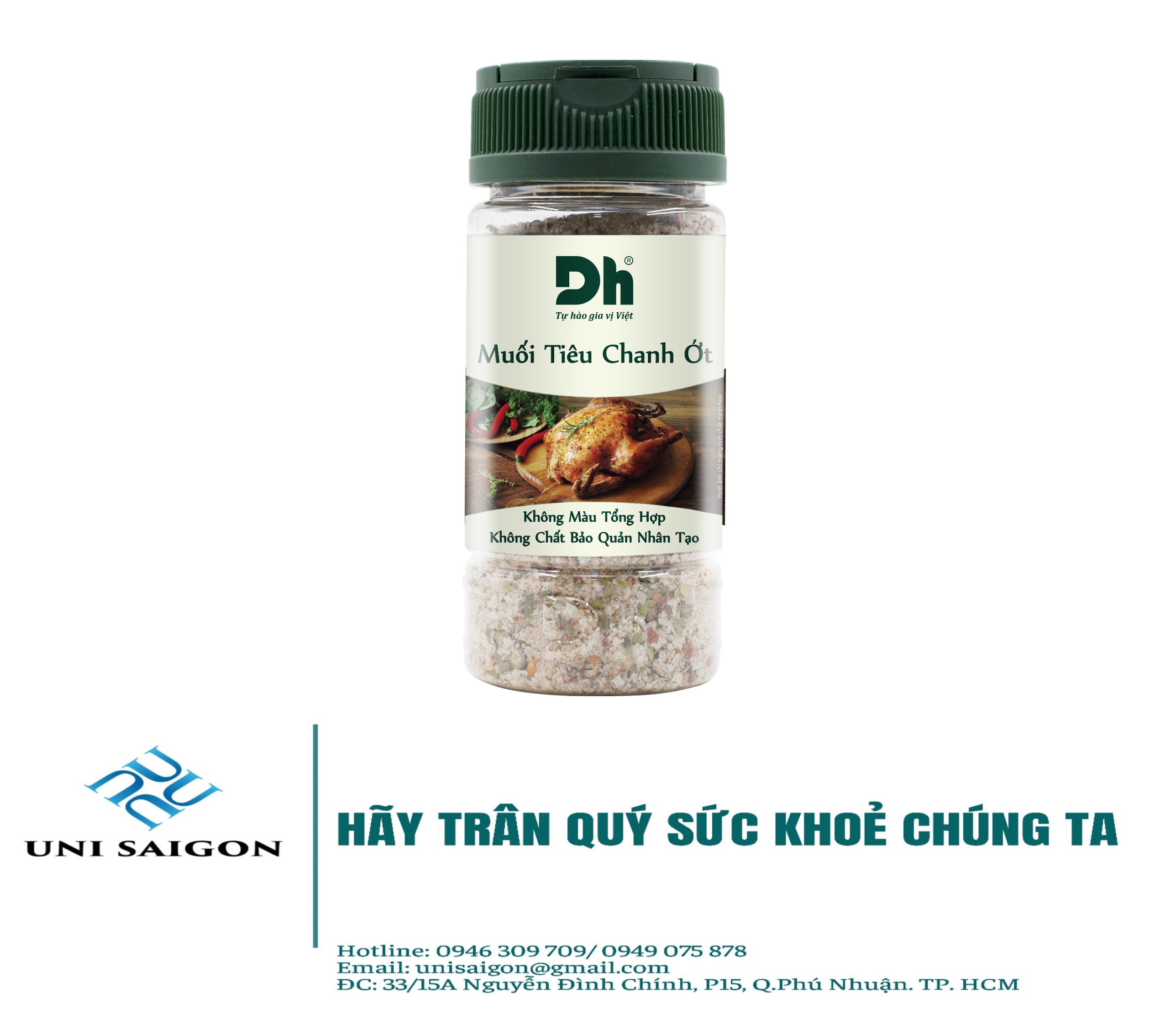 Hũ muối tiêu chanh ớt tây ninh - thương hiệu dh foods