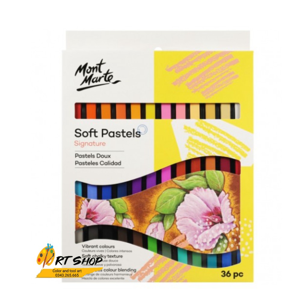 Phấn tiên Mont Marte Soft Pastels Mont Marte 12 màu/36 màu