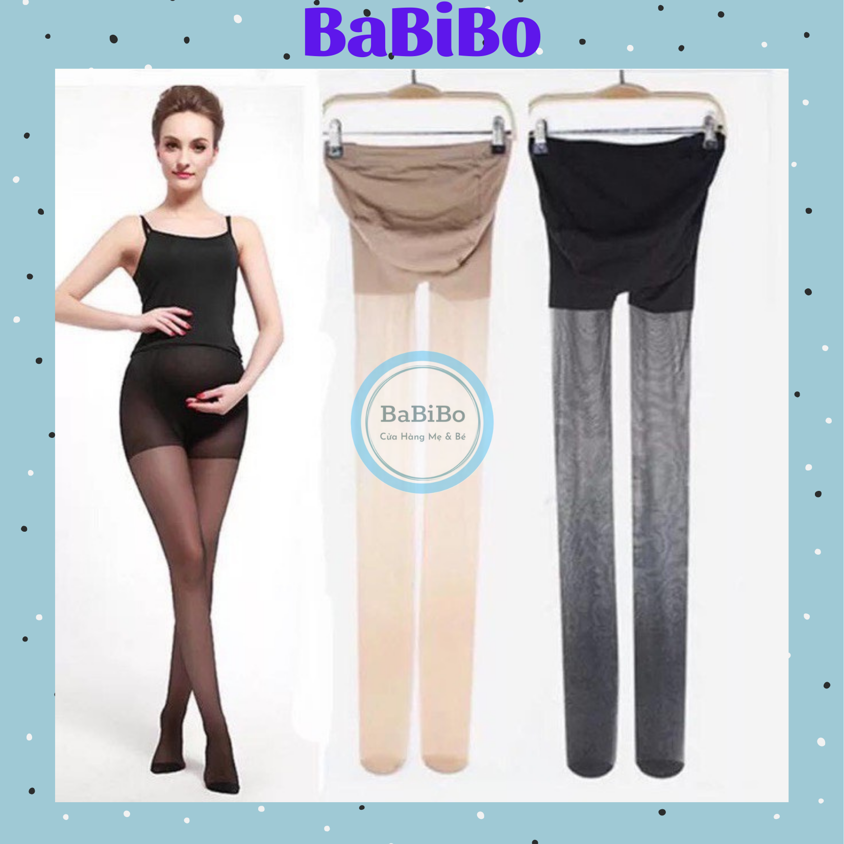 Quần tất bà bầu mỏng da chân SK siêu đẹp hàng loại 1 (có chỉnh chun ) - Babibo