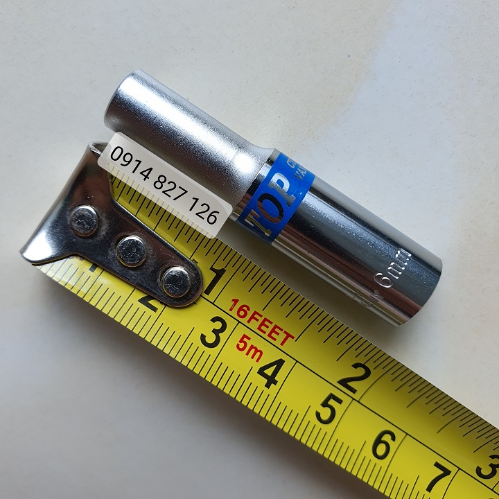 Tuýp mở bulong 1/4 inch thân dài hãng TOP Đài Loan, Khẩu vặn ốc 1/4 inch dài, Tuyp mo bulong, Tuýp mở ốc, Tuyp TOP