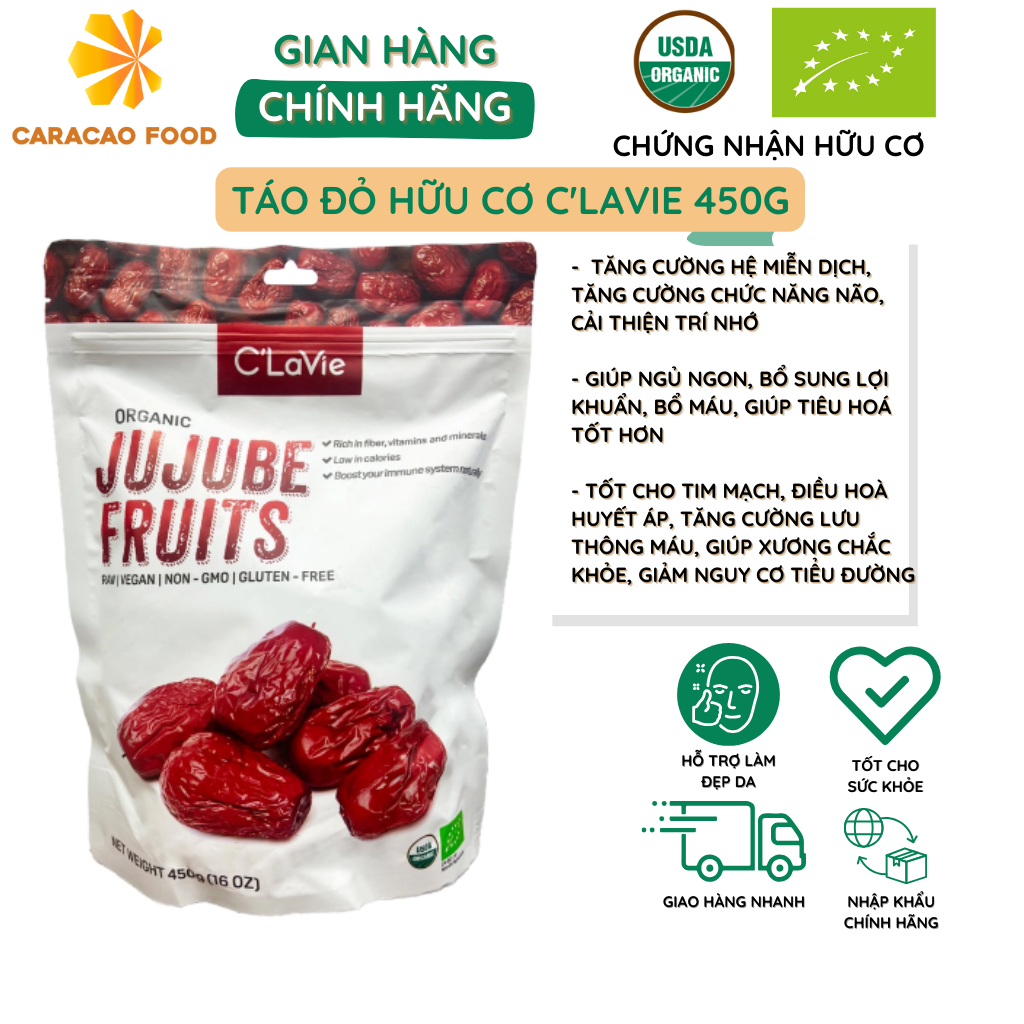 Táo đỏ hữu cơ c'lavie 450g