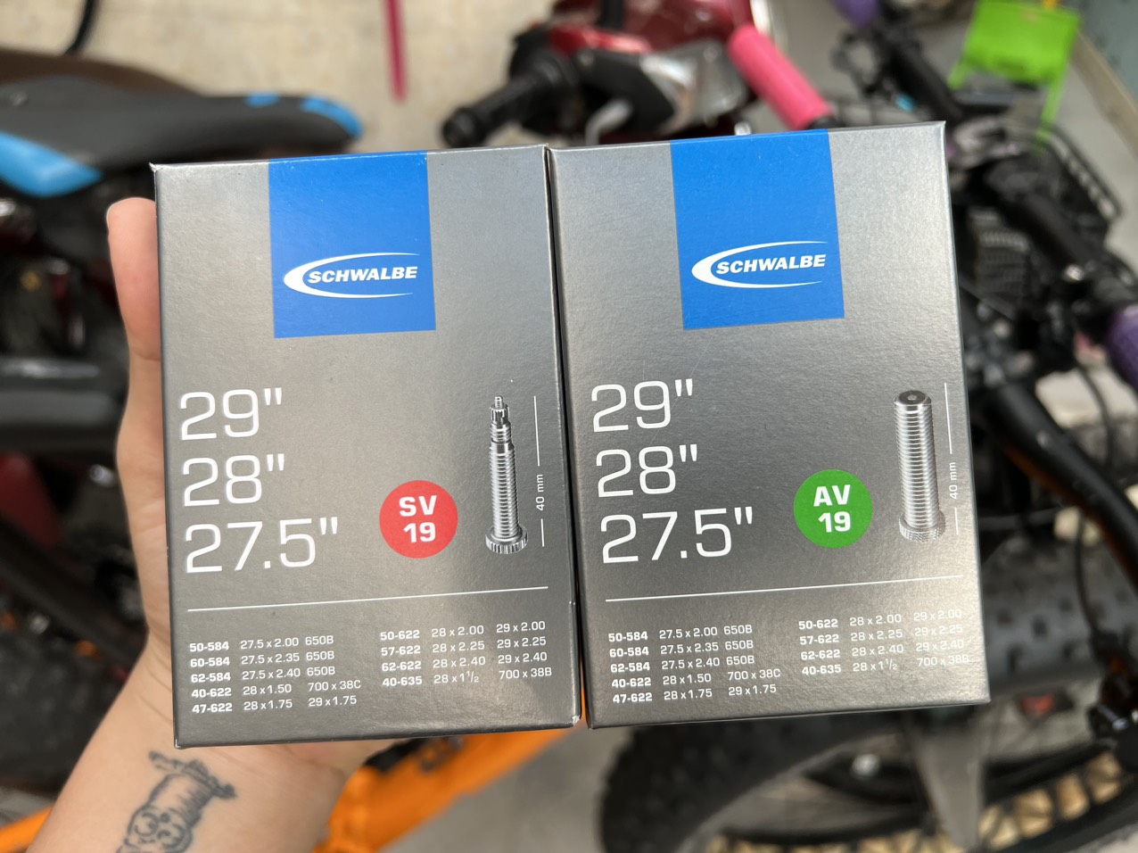 Ruột xe đạp schwalbe 27.5 – 28 – 29 chính hãng