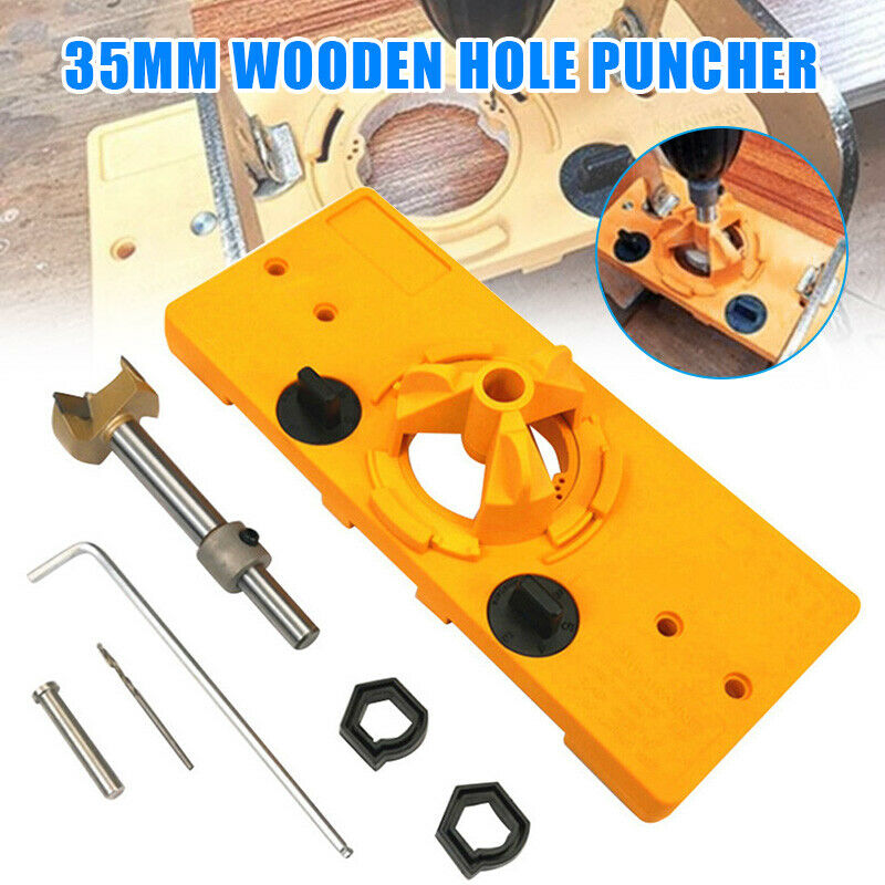 Dụng cụ chế biến gỗ chuyên nghiệp, bộ cữ khoan bản lề cửa gỗ, lỗ 35mm