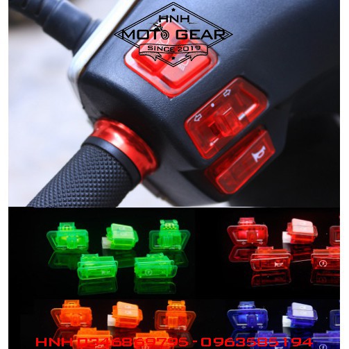 Bộ nút công tắc 5 món trang trí xe honda sh 2010/ lead cũ/ wave cũ / future cũ