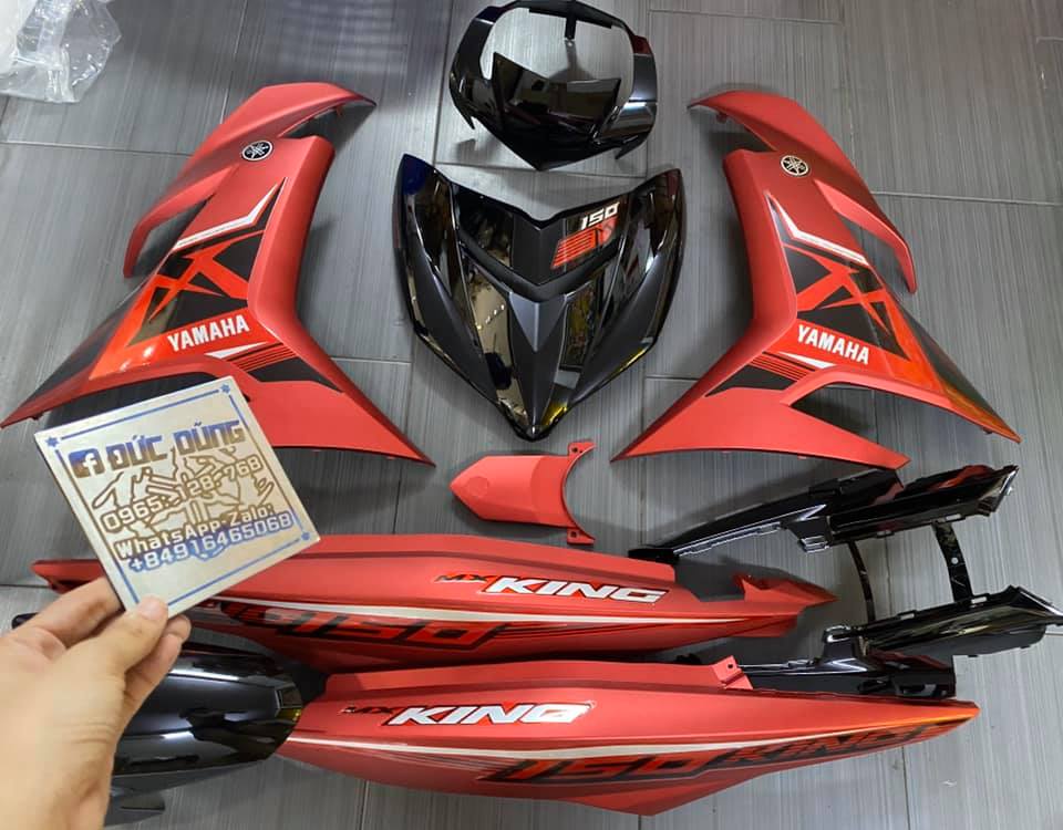 Dàn áo Mx king đỏ nhám tăng tem