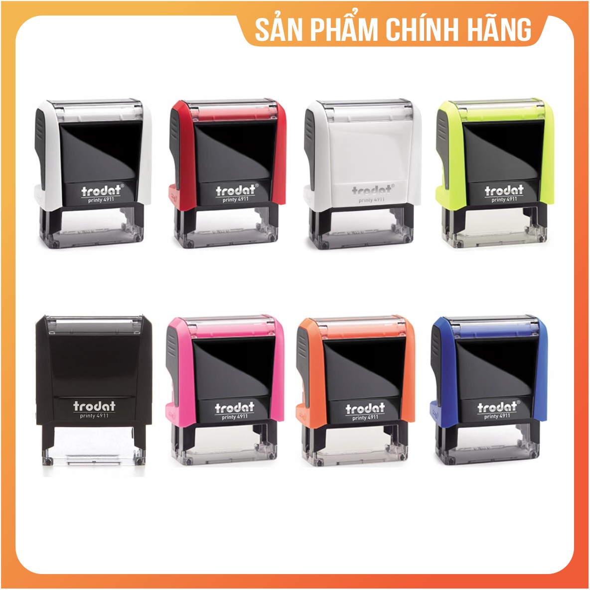 Khắc dấu tên, dấu mộc tên cá nhân, Làm con dấu theo yêu cầu, cam kết chữ rõ nét, không lem mực hiệu Trodat Printy 4911