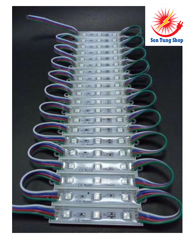 Led hắt 3 mắt -7 màu, chống nước, vỉ 20 thanh