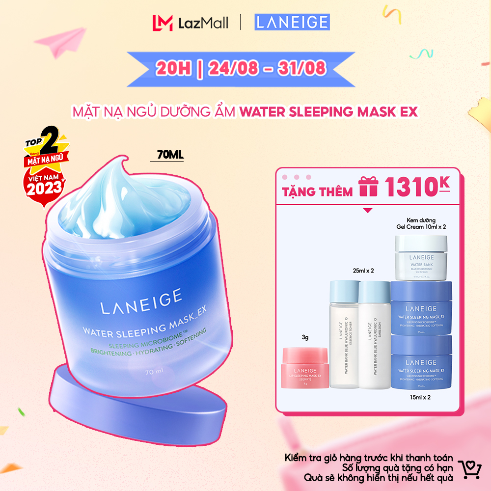 Mặt Nạ Ngủ Laneige Water Sleeping Mask EX 70ml Dưỡng Ẩm Bảo Vệ Da
