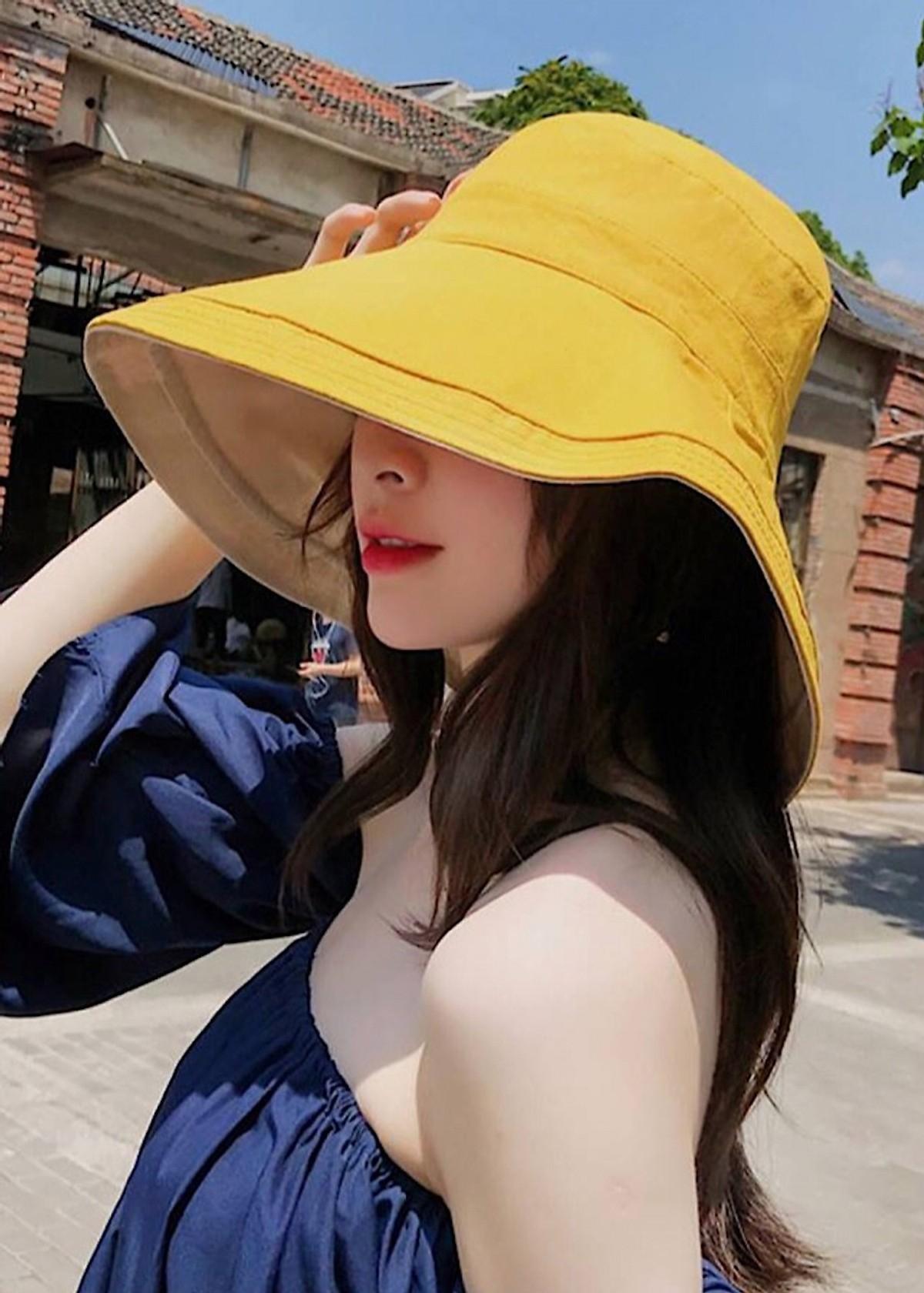 Mũ vải rộng vành- 2 lớp chống nắng, chống tia UV