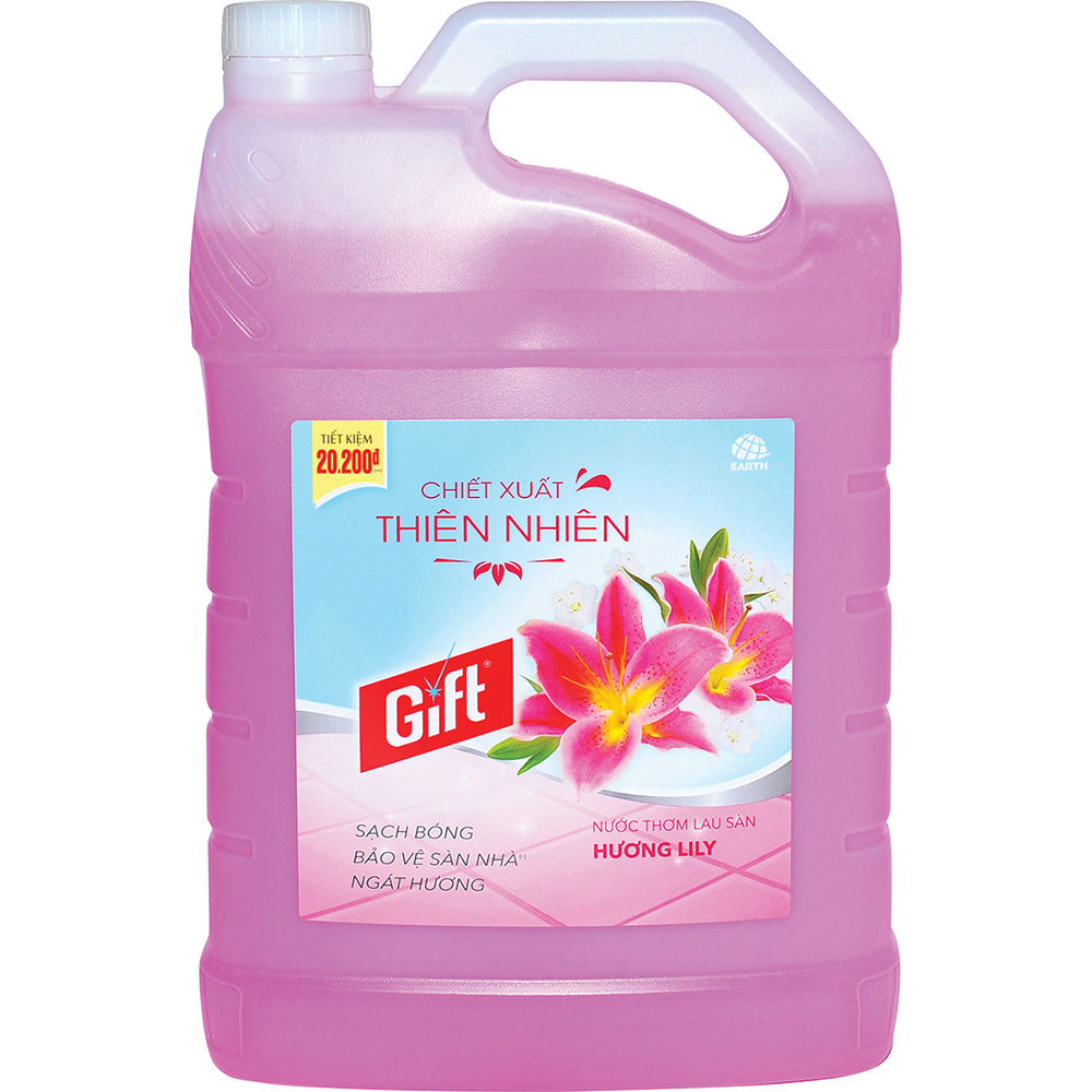 NƯỚC THƠM LAU SÀN GIFT 3,8KG, CHIẾT XUẤT THIÊN NHIÊN, SẠCH BÓNG, BẢO VỆ SÀN NHÀ NGÁT HƯƠNG
