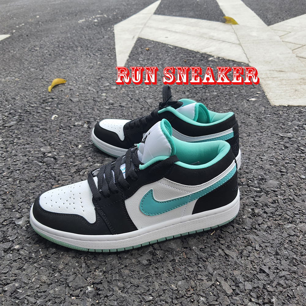 Hang đẹp Freeship Qua Giầy Thể Thao Air Jordan 1 Low Whiteblack Island Green Xanh đen Cổ Cao Thời Trang Nam Nữ Lazada Vn