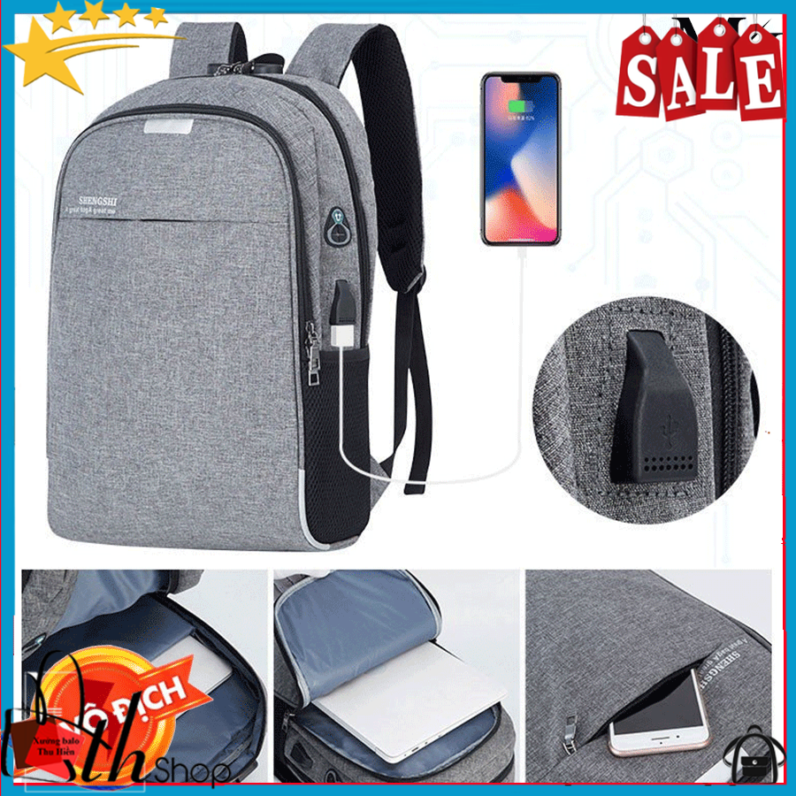 Balo thời trang chống trộm Balo nam balo nữ balo laptop có ngăn đựng 15inch kèm cổng sạc USB ba lô cao cấp thuộc balo công sở chống trộm balo chống thấm nước balo unisex đi học