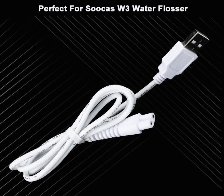 USB Sạc Cable Đối Với Xiaomi Soocas W3 IPX7 Nước Flosser Không Dây Máy Bay Phản Lực Xỉa Surfer Không Thấm Nước Irrigator