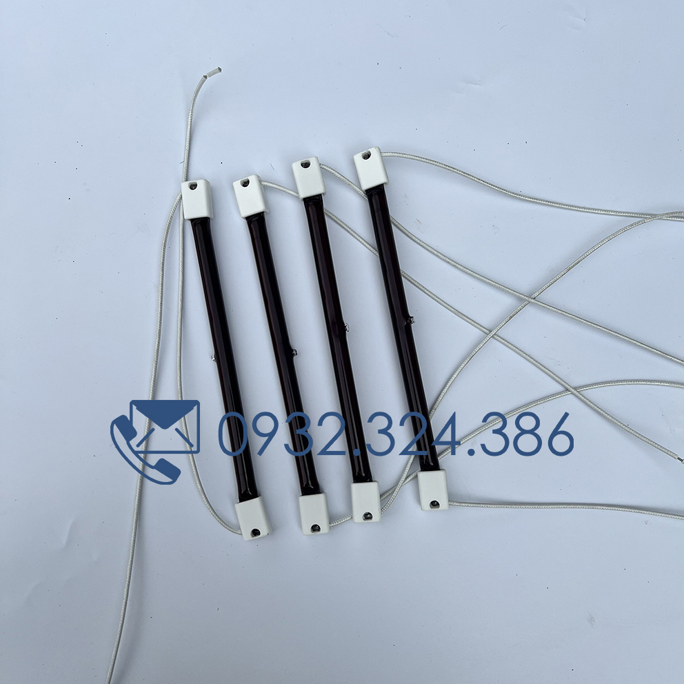 Bóng đèn sấy hồng ngoại, bóng sấy tiệt trùng chiều dài 20cm, 30cm, 40cm 50cm, 60cm, bóng halogen đỏ, vàng, phủ nửa