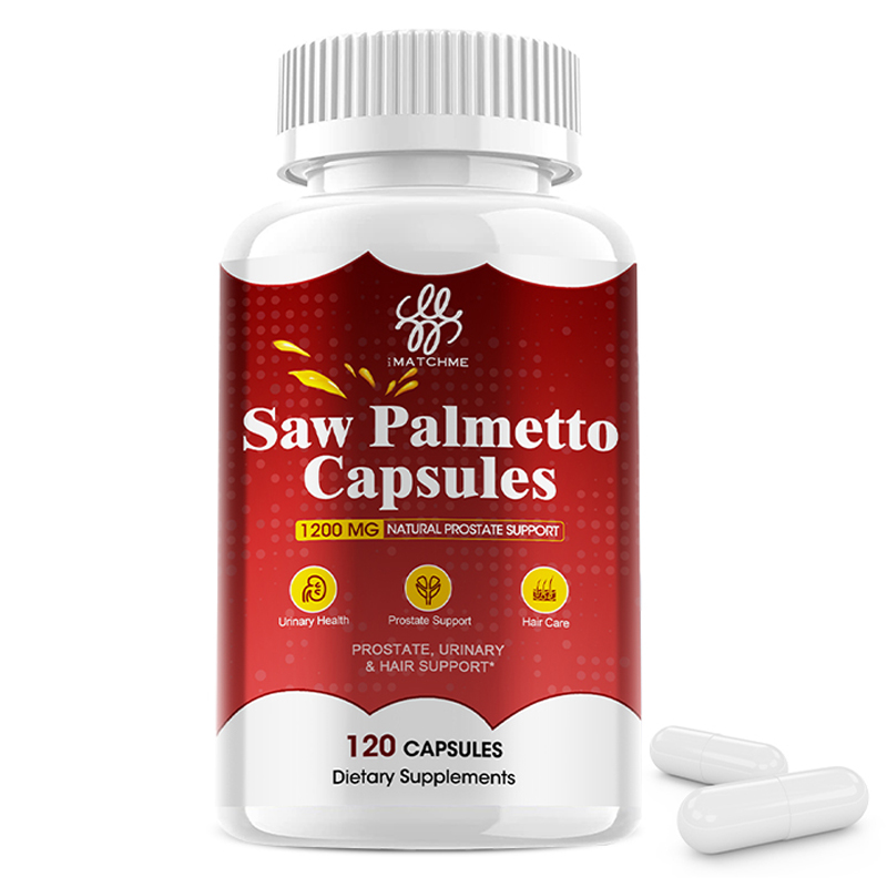 iMATCHME Saw Palmetto Capsules 1200mg for Prostate Urinary Health Maintain