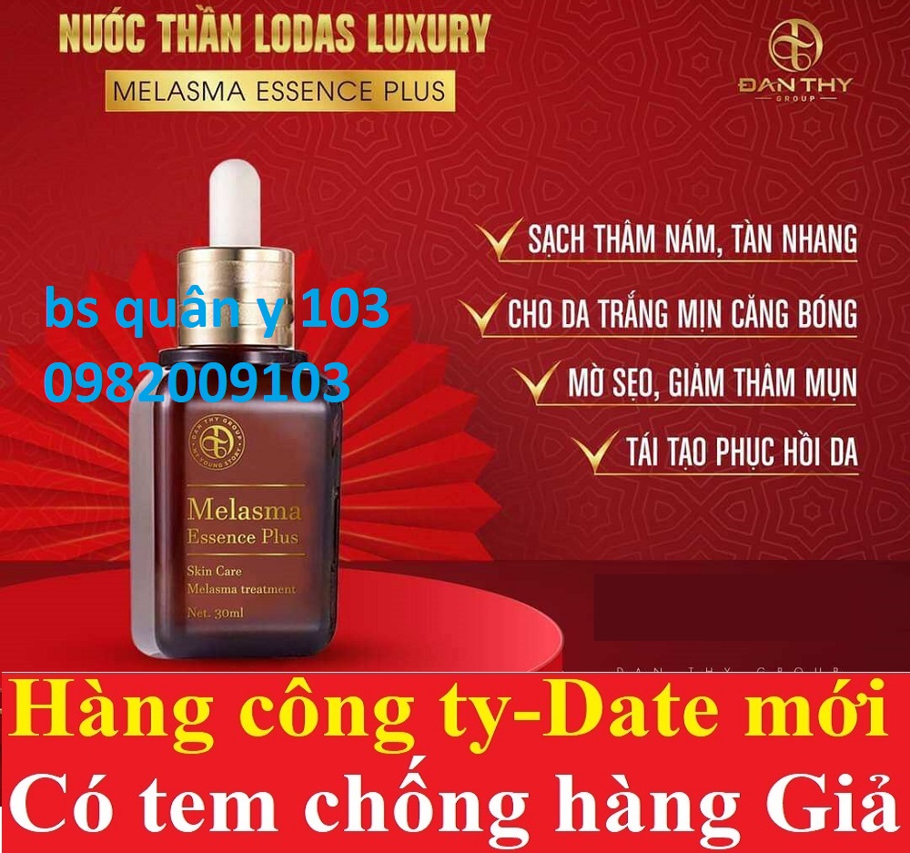 Serum Nám Lodas melasma Esence Plus nước thần Đan thy 10/30ml