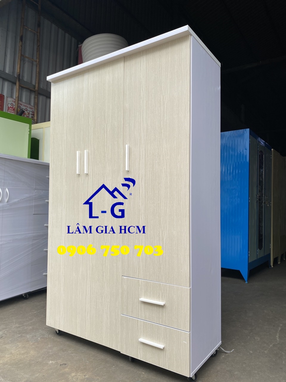 Tủ quần áo nhựa đài loan cao 1m7x1m06 đẹp rẻ đón xuân
