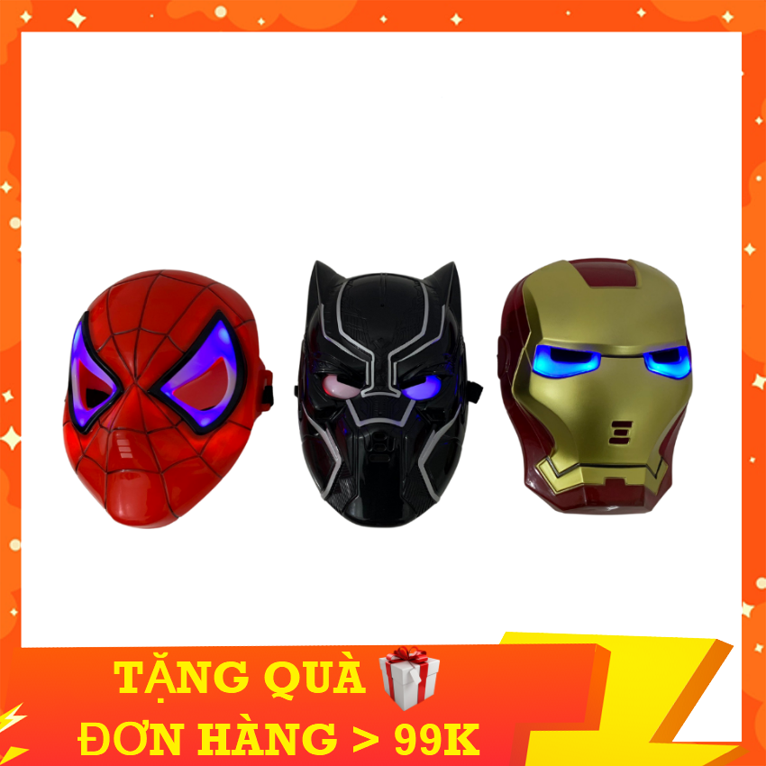 Đồ chơi mặt nạ siêu anh hùng kingpower cao cấp có đèn sáng cho bé hóa trang nhân vật