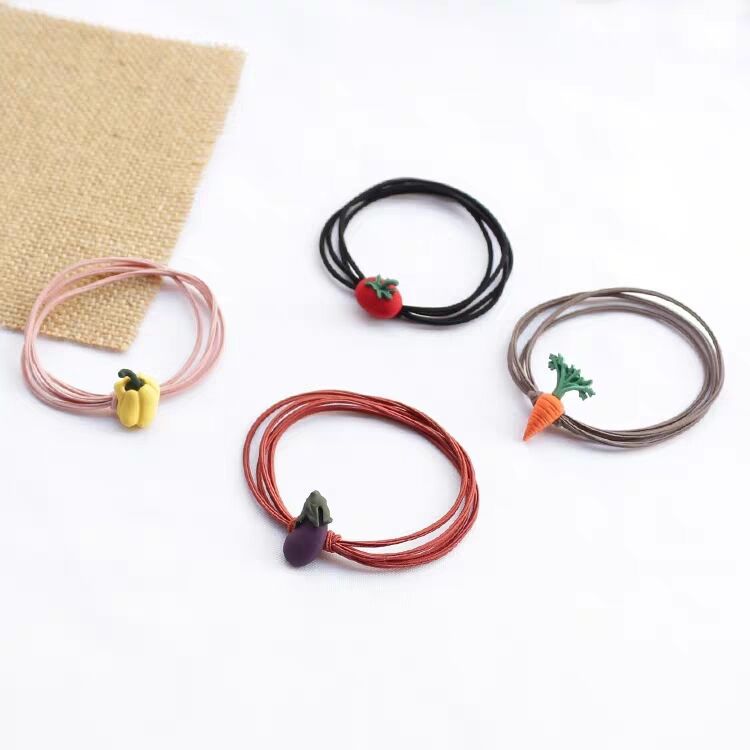 Dây buộc tóc hình rau củ p058