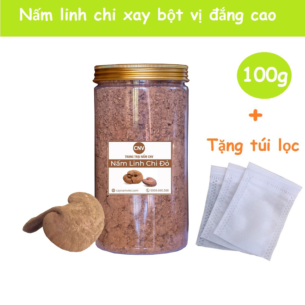 Bột nấm linh chi đỏ vị đắng cao - Cây Nấm Việt