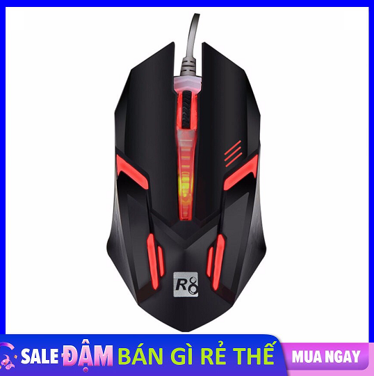 Chuột chuyên Game R8 1602 đèn led đa màu