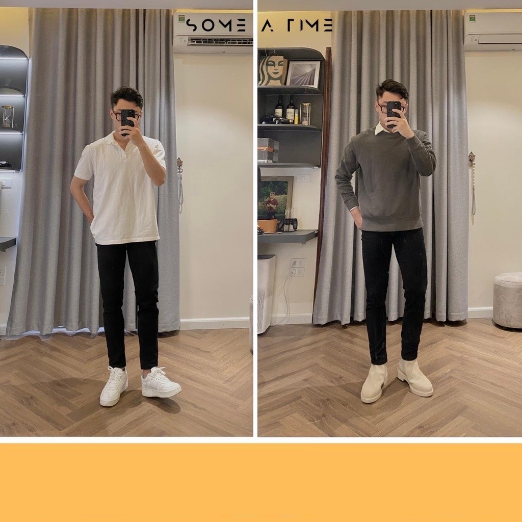 Quần Jean Nam 01DT ĐEN TRƠN (Có Size Đại) - Quần Jeans Nam Co Giãn - Quần Bò Nam Thời Trang Basic - 280204