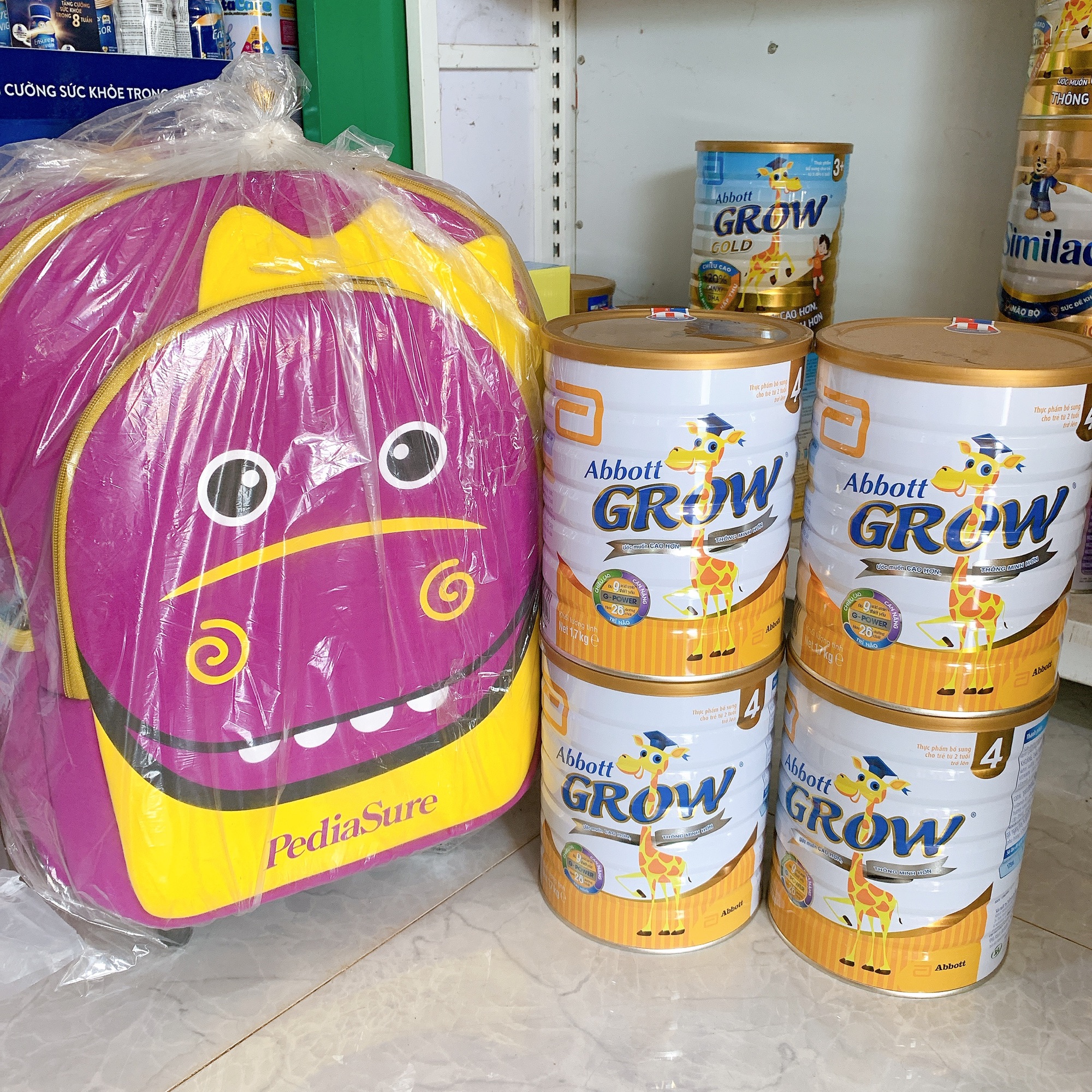 Combo 4l grow 4 1,7ki tặng vali ca cấp