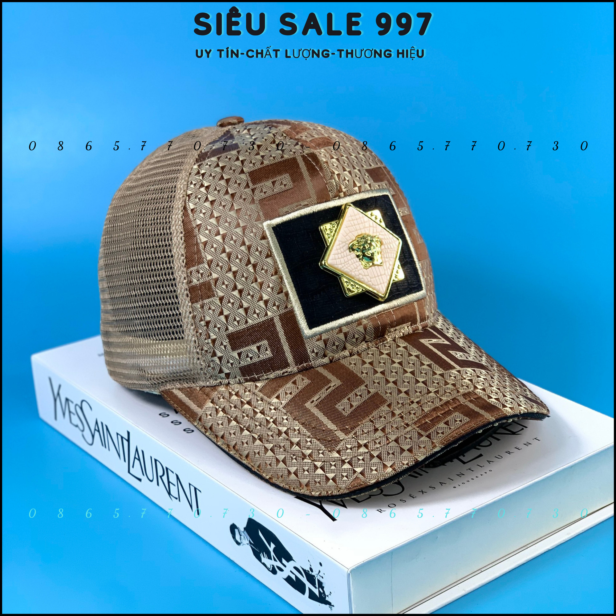 Nón Lưỡi Trai Logo Hình Thoi Siêu Đẹp 2 Màu, Mũ Kết Phối Lưới Cao Cấp Thời Trang Nam Nữ Cá Tính