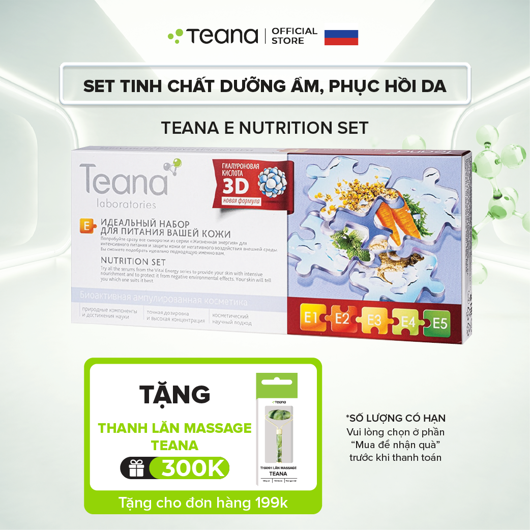 Set serum E Teana Nutrition tinh chất dưỡng ẩm, phục hồi da 20ml