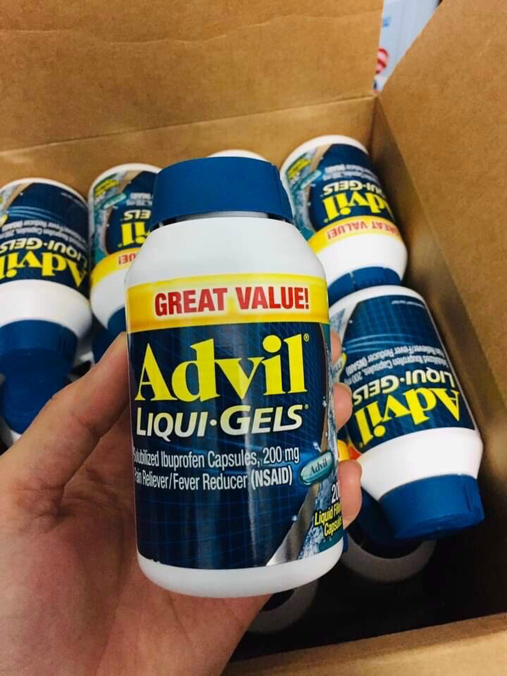 ADVIL GEL 200 VIÊN CỦA MỸ