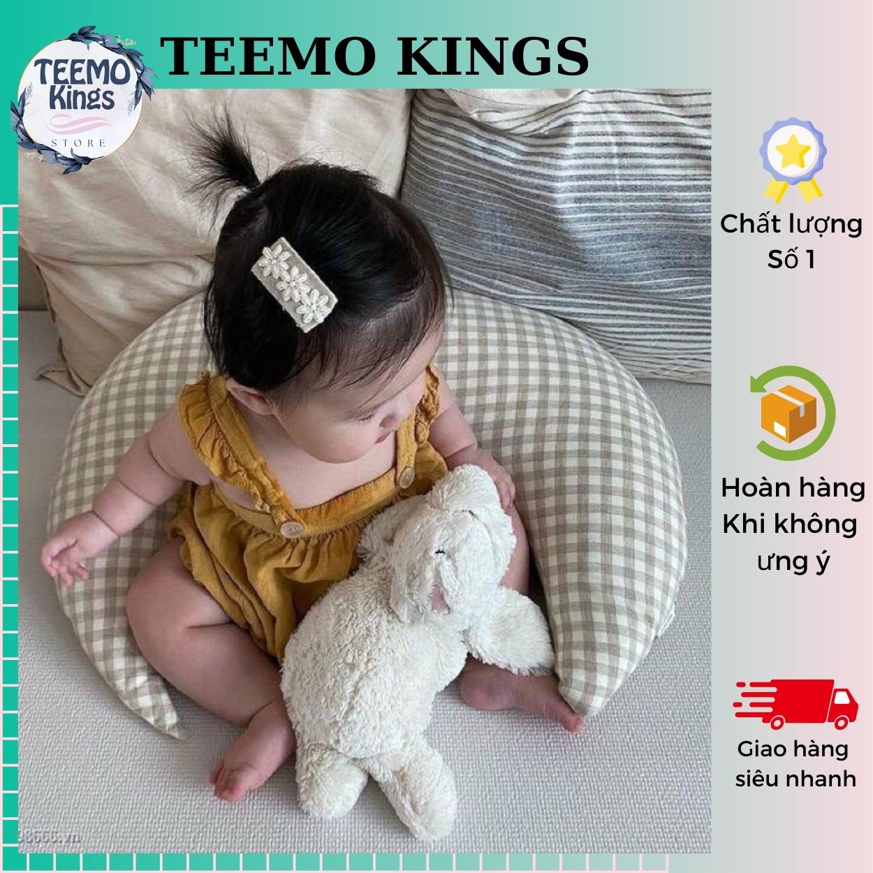Gối Ôm Mặt Trăng Đa Năng Cho Bé kiêm gối chặn và gối gác chân cho bé | Gối ôm cho bé sơ sinH