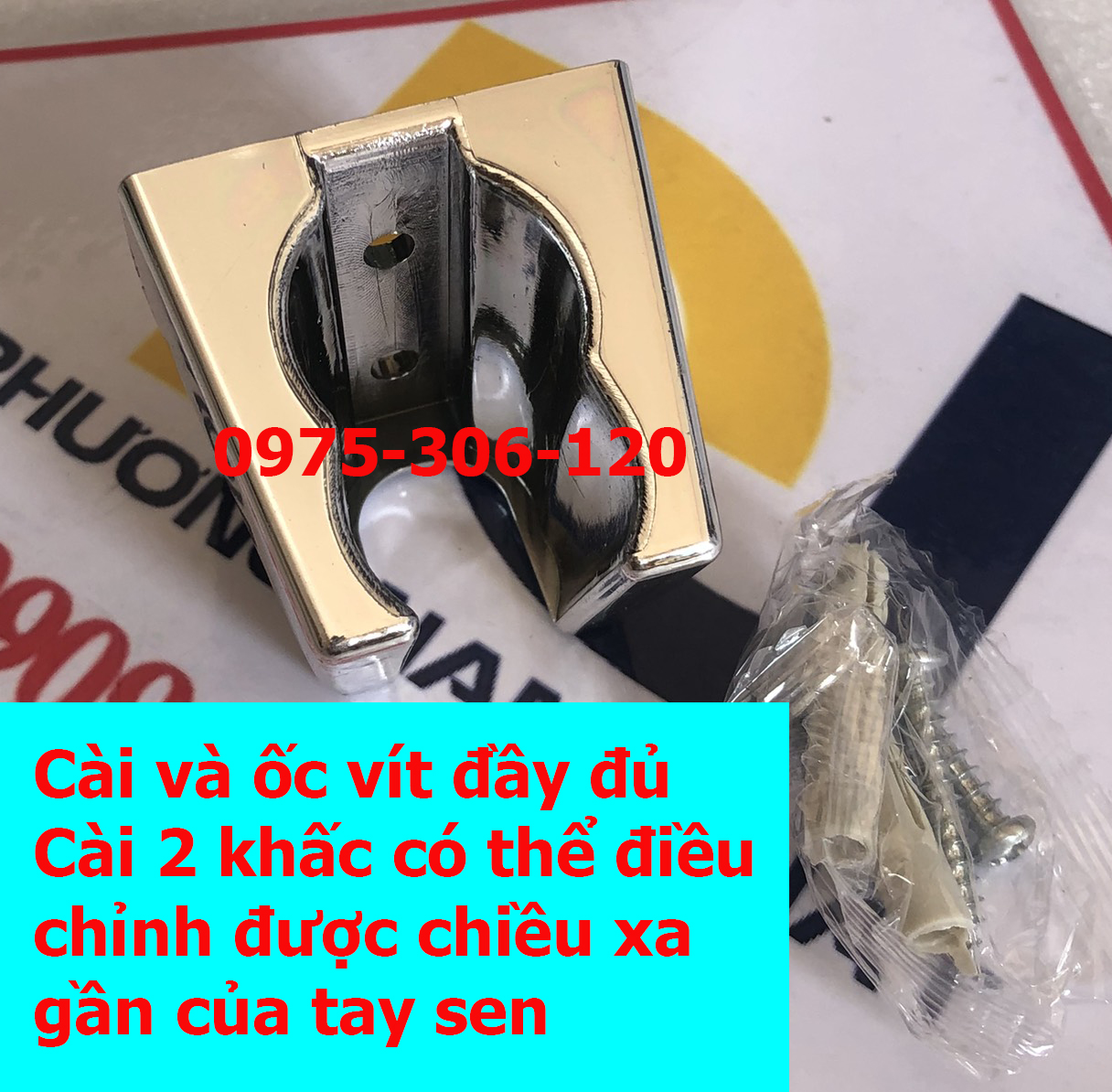 [HCM]COMBO 2 CÀI Đế Gác XI dây sen tắm dây xịt giá đỡ vòi hoa sen CÓ 2 KHẤC ĐỂ ĐIỀU CHỈNH ĐƯỢC TAY SEN TỎA NƯỚC XA GẦN
