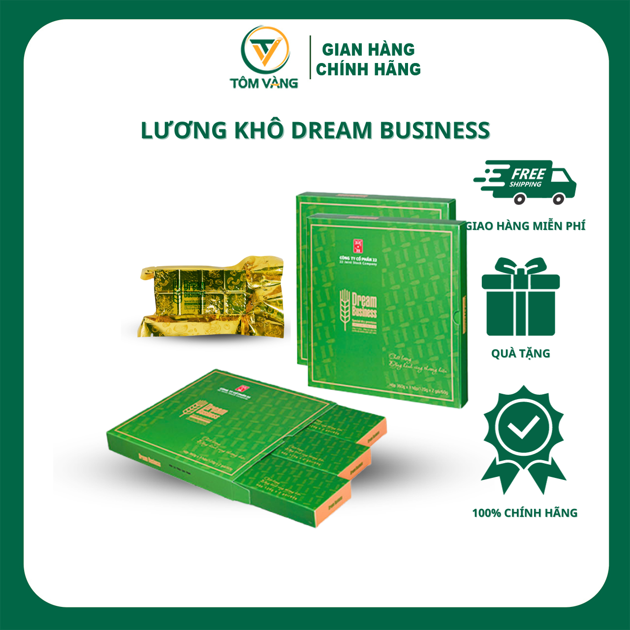Lương Khô Dream Business - Hộp 6 Gói Trọng Lượng 420g